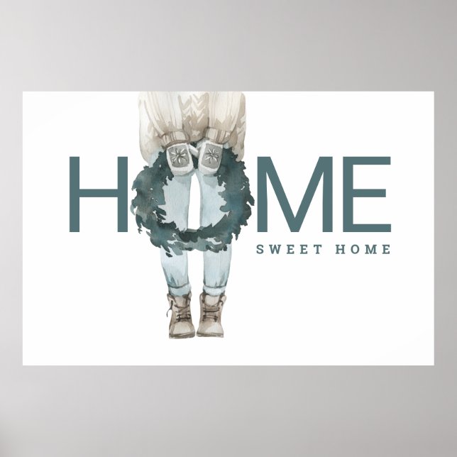 Home Sweet Home | Wreath Poster (Front)