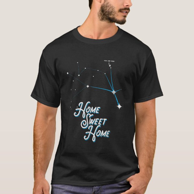Home Sweet Home Zeta Reticuli Alien Betty Hill Sta T-Shirt (Front)