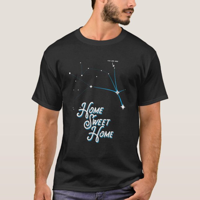 Home Sweet Home Zeta Reticuli Alien Betty Hill Sta T-Shirt (Front)