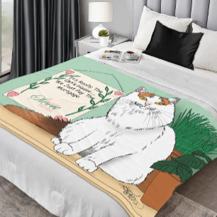 Home Sweet Kitty Home Fleece Blanket