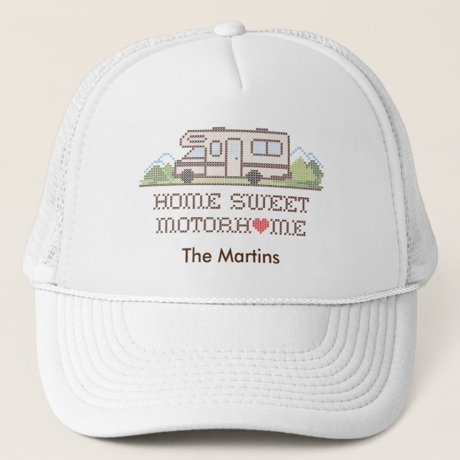 Home Sweet Motor Home, Class C Fun Road Trip Trucker Hat (Front)