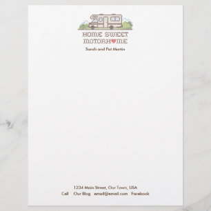 Home Sweet Motor Home Letterhead