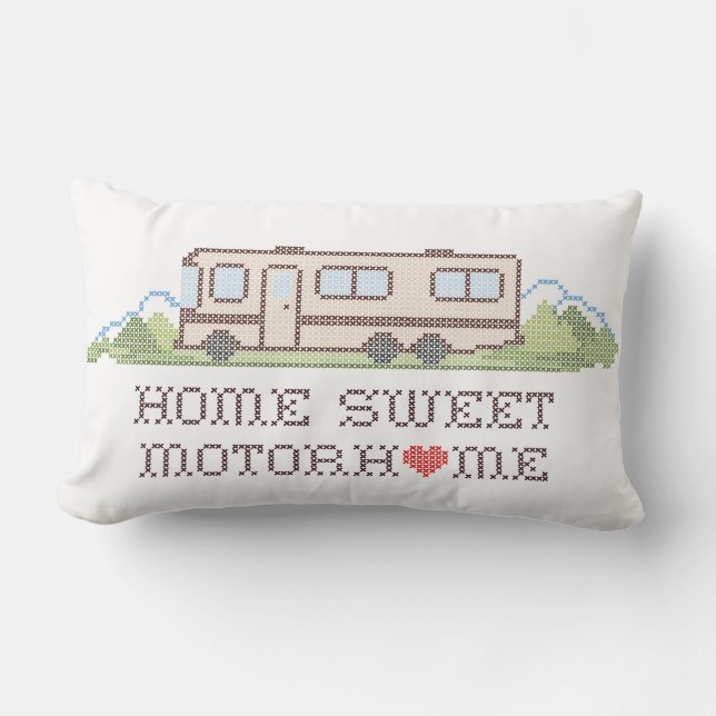 Home Sweet Motor Home Pillow (Front)