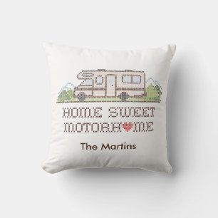 Home Sweet Motor Home Pillow