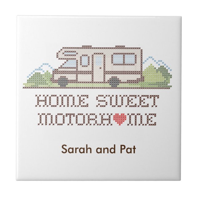 Home Sweet Motor Home Tile (Front)