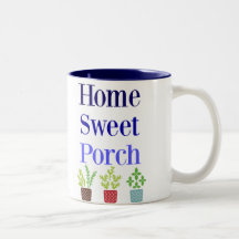Home Sweet Porch Two-Tone Coffee Mug