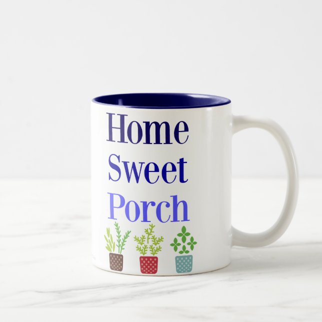 Home Sweet Porch Two-Tone Coffee Mug (Right)
