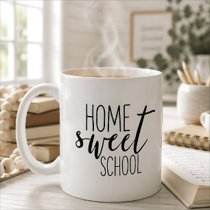 Home Sweet School For Homeschoolers or Teachers Two-Tone Coffee Mug