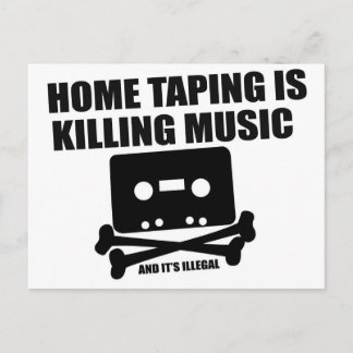 Home Taping is Killing Music! Postcard