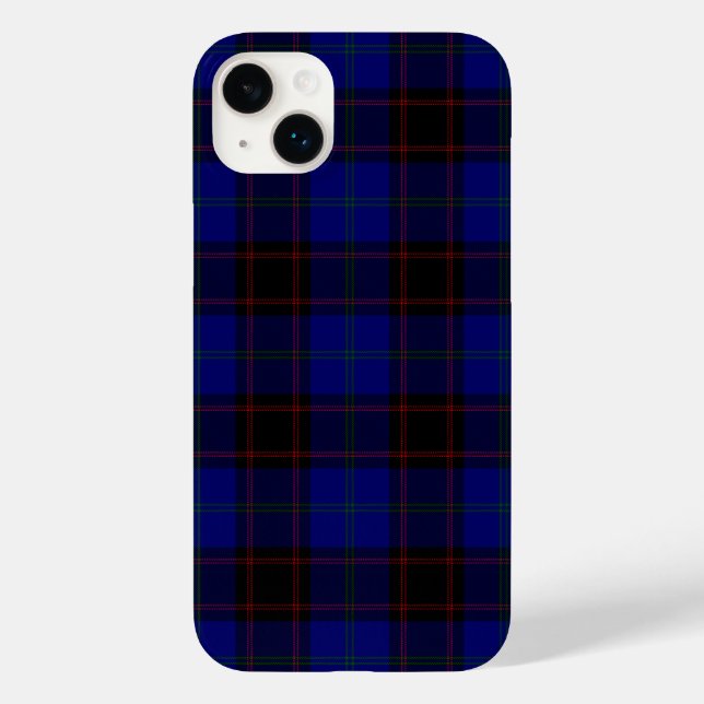 Home tartan blue black plaid Case-Mate iPhone case (Back)