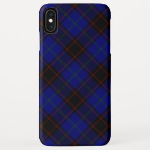 Home tartan blue black plaid iPhone XS max case