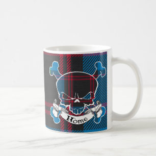 Home Tartan Skull Coffee Mug
