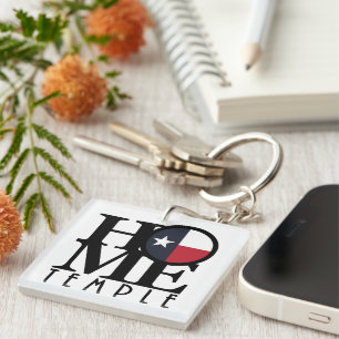 HOME Temple Texas Key Ring