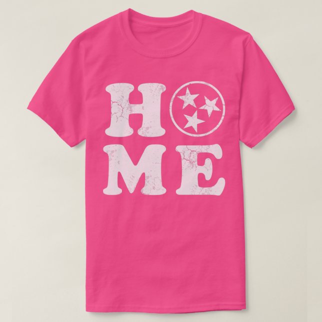 Home Tennessee Flag Orange T-Shirt (Design Front)