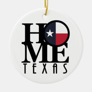 HOME Texas Ceramic Tree Decoration