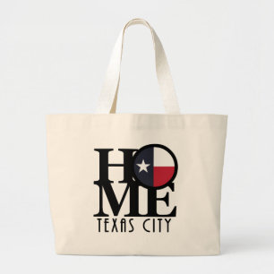 HOME Texas City Large Tote Bag