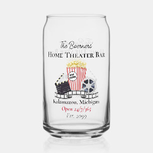 Home Theater Bar Can Shaped Glasses Drinkware