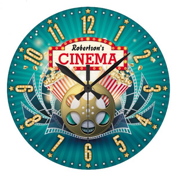 Movie Wall Clocks Zazzle UK