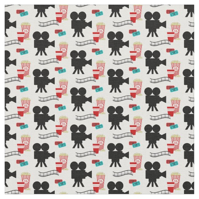 Home theatre mixed movie pattern material fabric (Close Up)