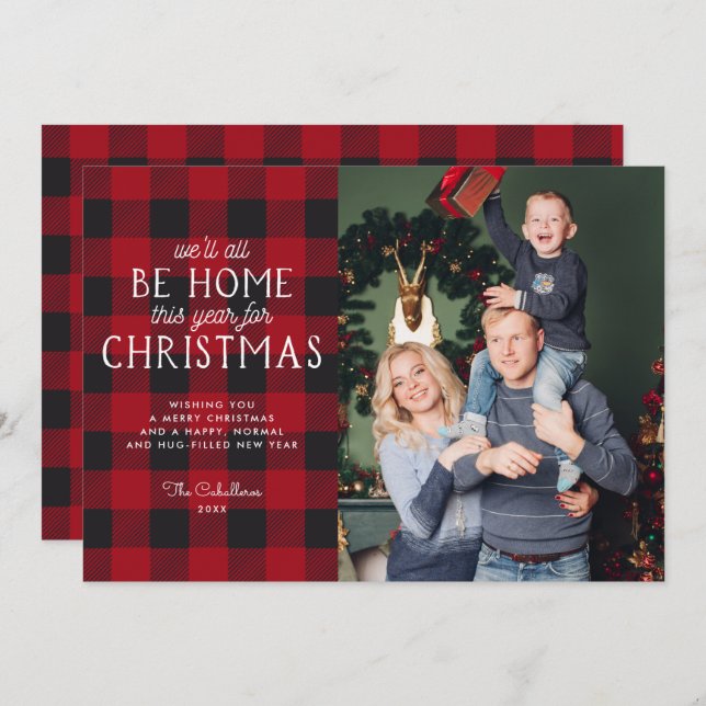 Home This Year for Christmas | Holiday Photo Card (Front/Back)