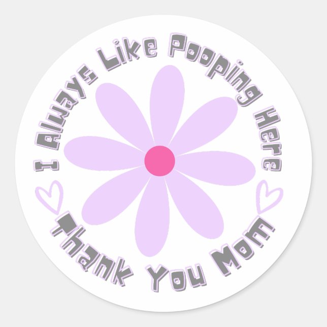 Home Throne Appreciation Thanks Mum  Classic Round Sticker (Front)