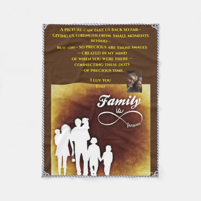 Home Throw or Wheelchair Lap Fleece Blanket (Front)