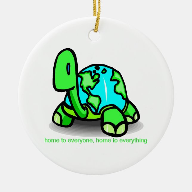 home to everyone ceramic tree decoration (Front)