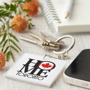 HOME Toronto Ontario Key Ring