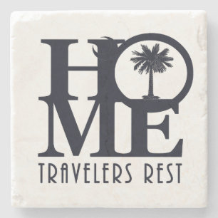 HOME Travelers Rest South Carolina Stone Coaster