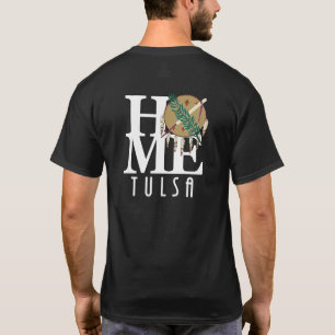 HOME Tulsa Oklahoma (back print) T-Shirt