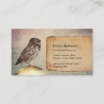 Home Tutor Teacher Vintage Owl Gold Global Business Card<br><div class="desc">Home Tutor Teacher Vintage Owl Gold Global Business Card.</div>
