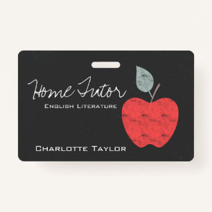 Home Tutor Teachers Apple Business Personalised ID Badge