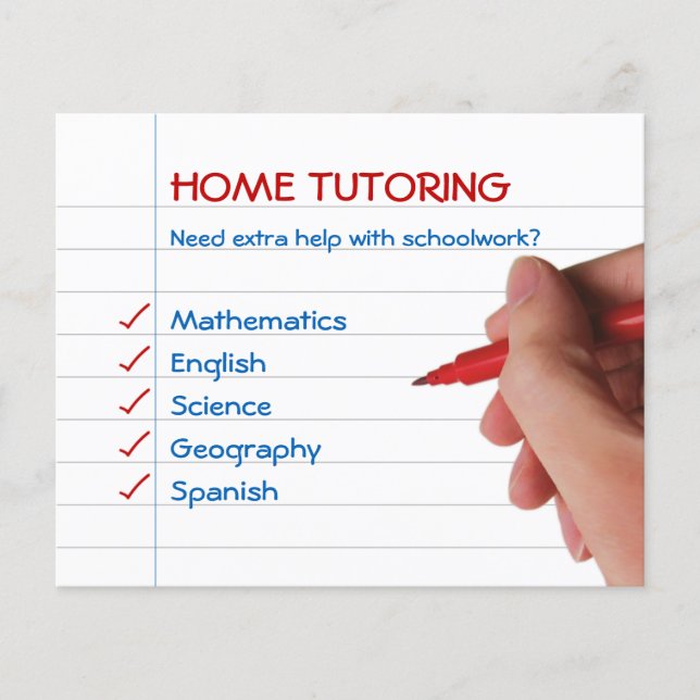Home Tutoring Flyer (Front)