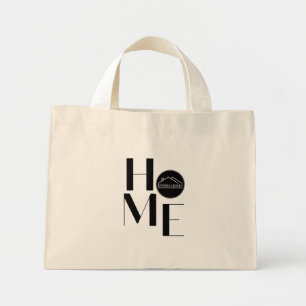 HOME Typography Tote Bag with Modern Design