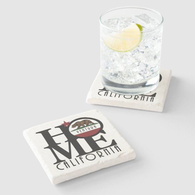 HOME Ventura California  Stone Coaster (Side)
