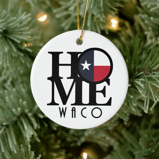 HOME Waco Texas Ceramic Tree Decoration (Tree)