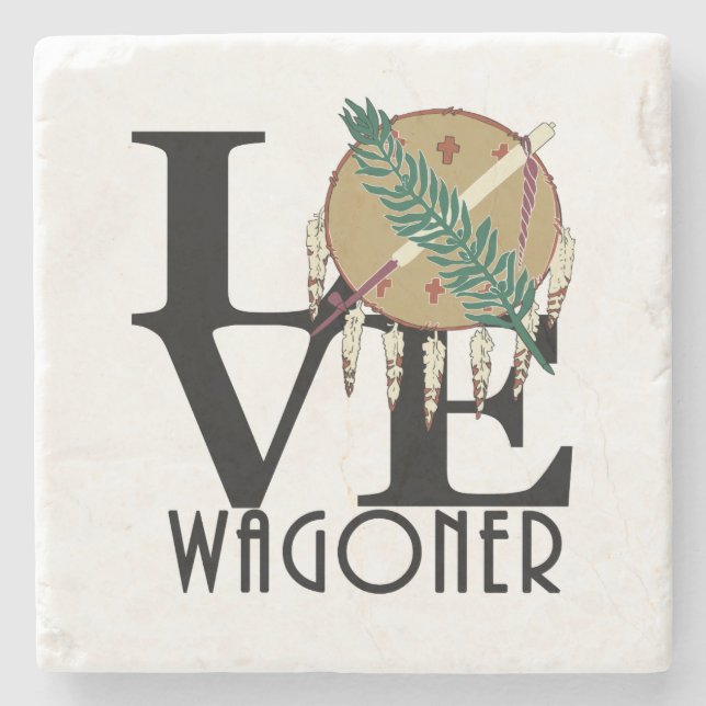 HOME Wagoner Oklahoma Stone Coaster (Front)