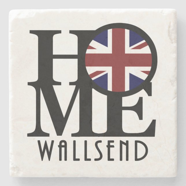 HOME Wallsend England Stone Coaster (Front)
