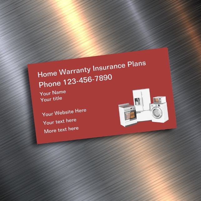 Home Warranty Services Business Card Magnets (Creator Uploaded)