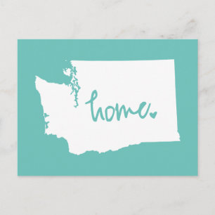 Home Washington Custom Colour Postcard