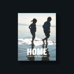 Home, Where Your Story Begins Family Photo Canvas<br><div class="desc">A lovely way to display your favourite family photo - with the words "Home is where your story begins" at the bottom. Photo wraps around the edges of the canvas for a contemporary look.</div>