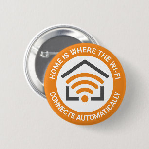 Home Wi-Fi 6 Cm Round Badge