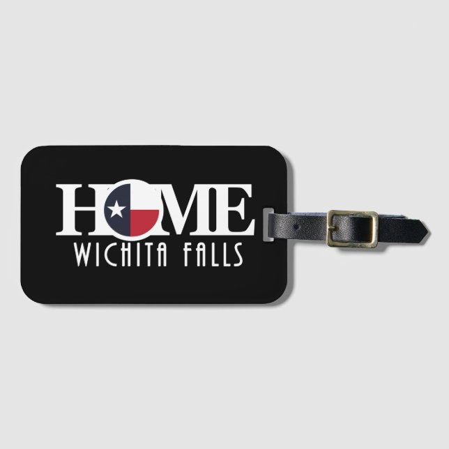 HOME Wichita Falls Texas Luggage Tag (Front Horizontal)