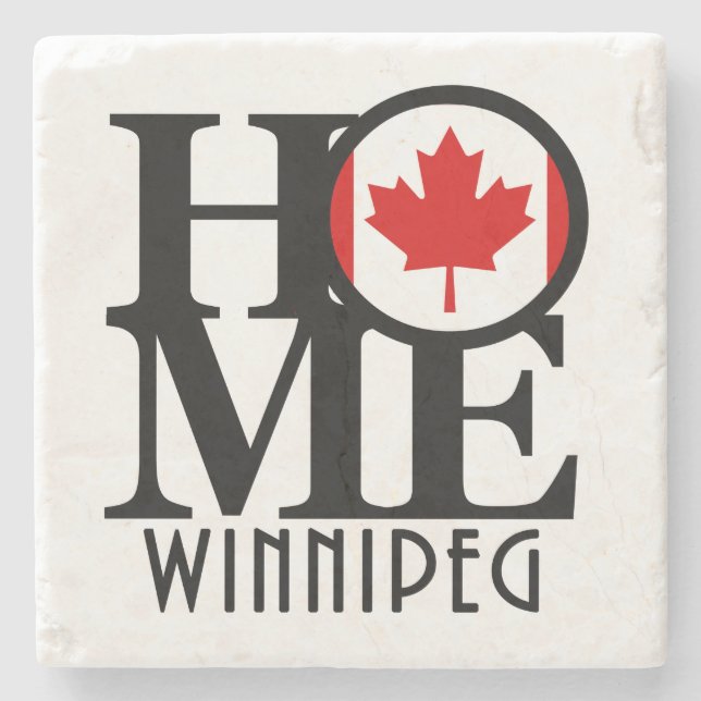 HOME Winnipeg Stone Coaster (Front)