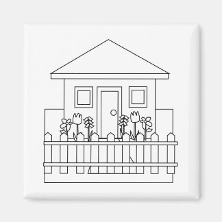 Home with Fence Magnet