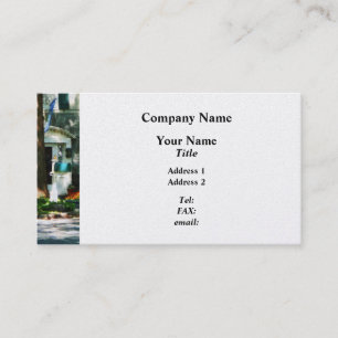Home With Turquoise Shutters Business Card