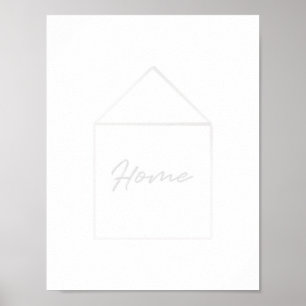 Home Word Art Poster