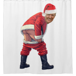 HOME-X Donald Trump Yelling Toilet Paper Roll, Fun Shower Curtain