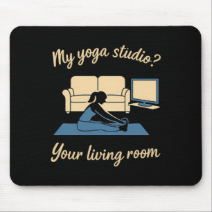 Home Yoga Activewear My Yoga Studio Your Living Ro Mouse Mat