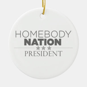 Homebody Nation President Ceramic Tree Decoration